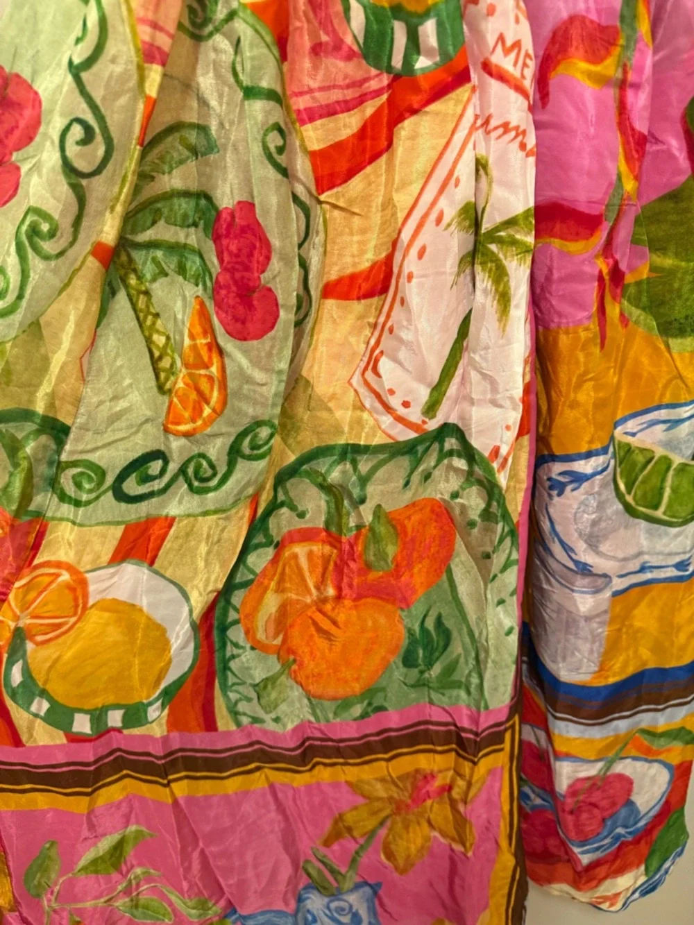 Farm Rio Vibrant Multi-Color Sundress with Plunge Neckline - Picture 2 of 4